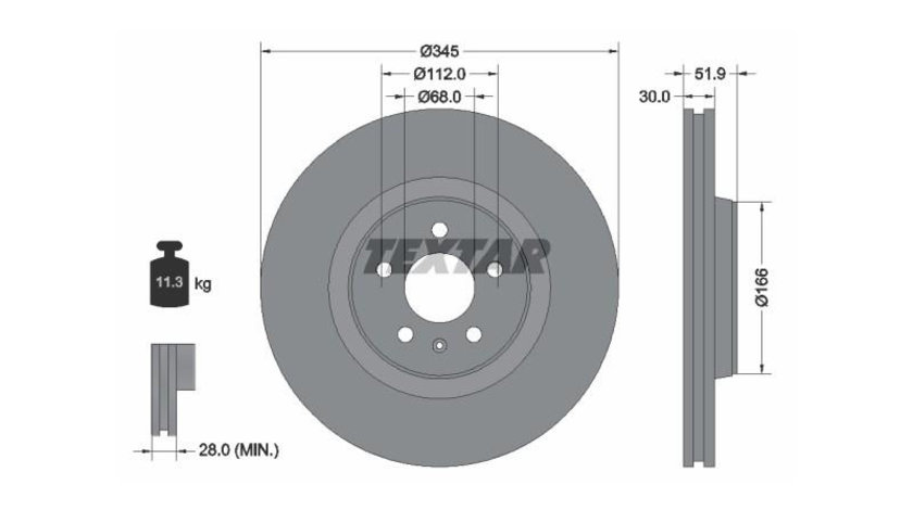 Disc frana Audi AUDI A7 Sportback (4GA, 4GF) 2010-2016 #3 0986479747