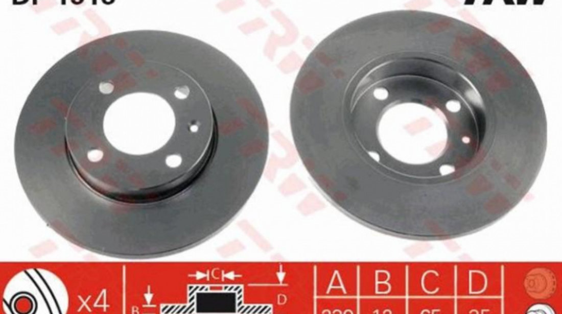 Disc frana Audi AUDI COUPE (81, 85) 1980-1988 #3 02121