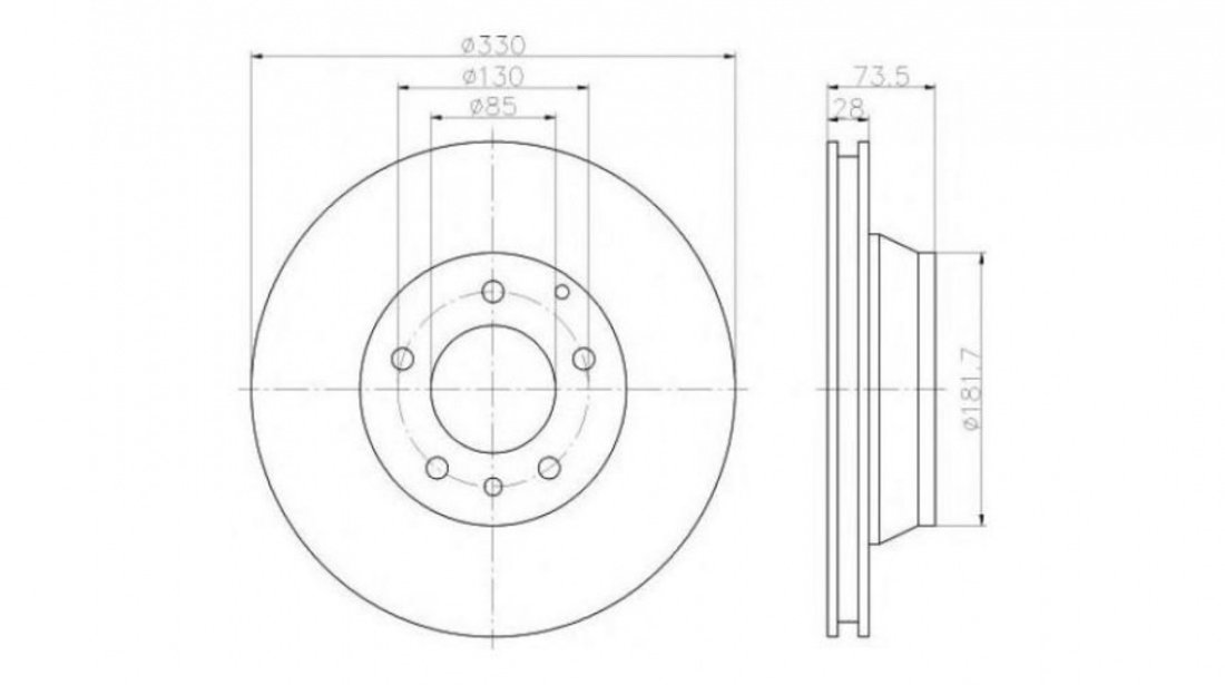 Disc frana Audi AUDI Q7 (4L) 2006-2015 #2 09A05610