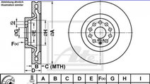 Disc frana Audi AUDI TT (FV3) 2014-2016 #2 0986479...