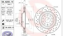 Disc frana AUDI Q3 (8U) (2011 - 2016) BREMBO 09.A2...