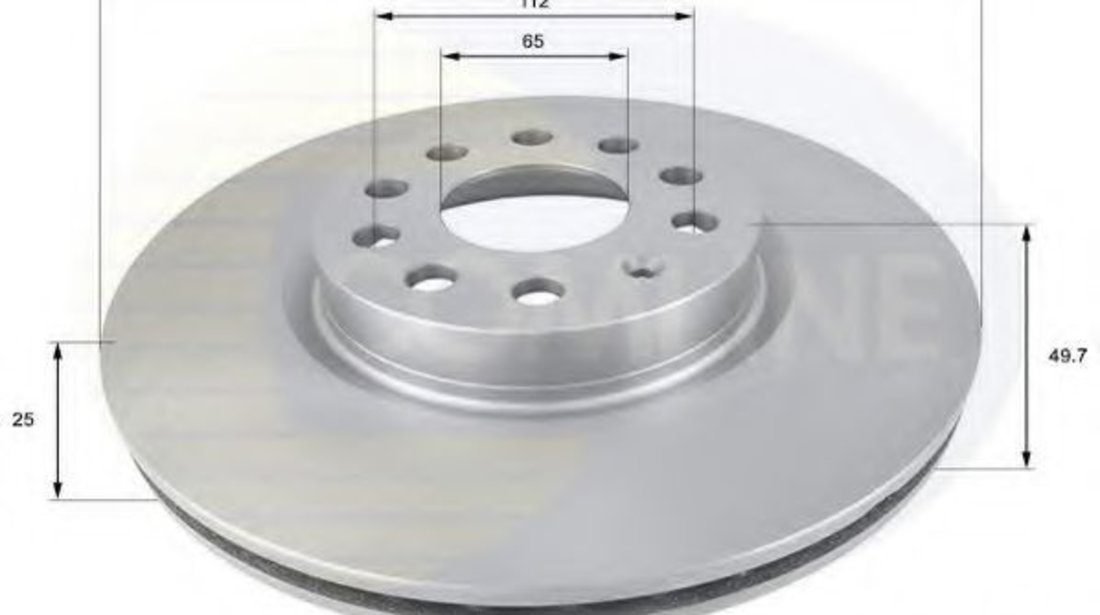 Disc frana AUDI Q3 (8U) (2011 - 2016) COMLINE ADC1449V piesa NOUA