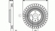 Disc frana AUDI Q5 (8R) (2008 - 2016) BOSCH 0 986 ...