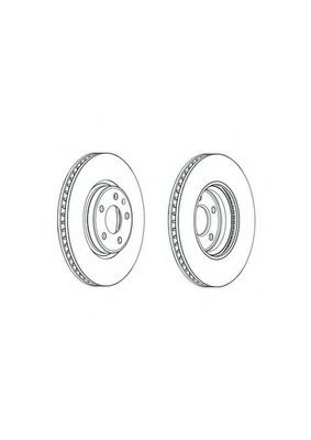 Disc frana AUDI Q5 (8R) (2008 - 2016) FERODO DDF1996C-1 piesa NOUA