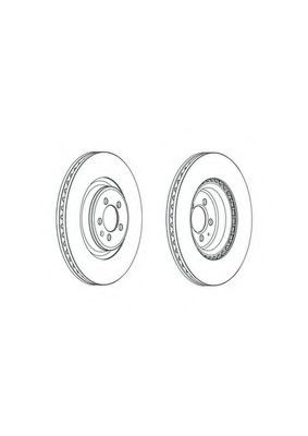 Disc frana AUDI Q5 (8R) (2008 - 2016) FERODO DDF1997C-1 piesa NOUA