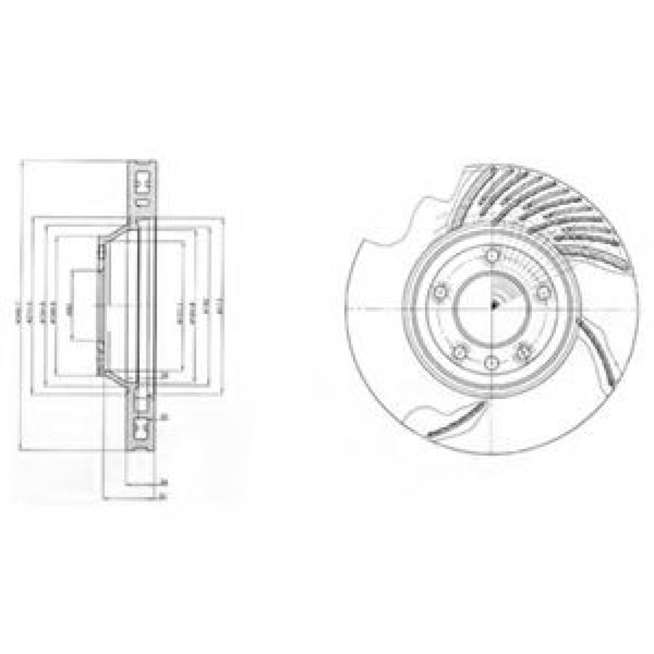 Disc frana AUDI Q7 (4L) (2006 - 2015) DELPHI BG9950 piesa NOUA