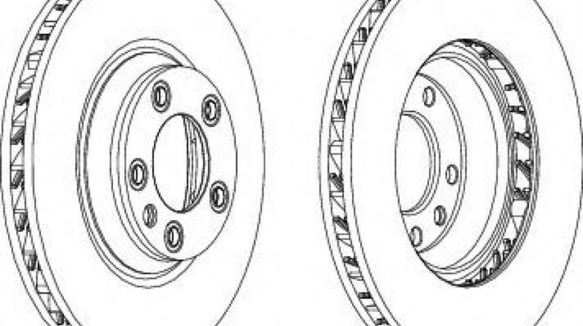 Disc frana AUDI Q7 (4L) (2006 - 2015) FERODO DDF1408RC-1 piesa NOUA