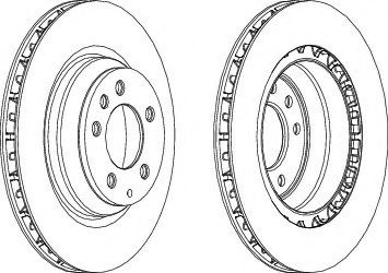 Disc frana AUDI Q7 (4L) (2006 - 2015) FERODO DDF1855C-1 piesa NOUA