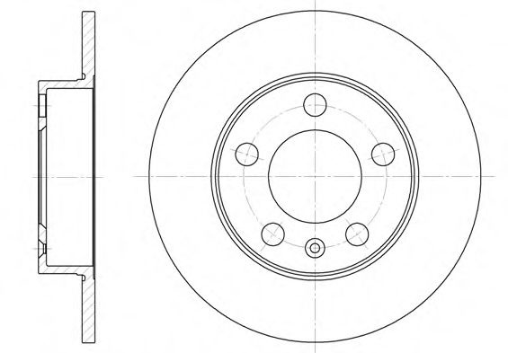 Disc frana AUDI TT (8N3) (1998 - 2006) REMSA 6547.00 piesa NOUA