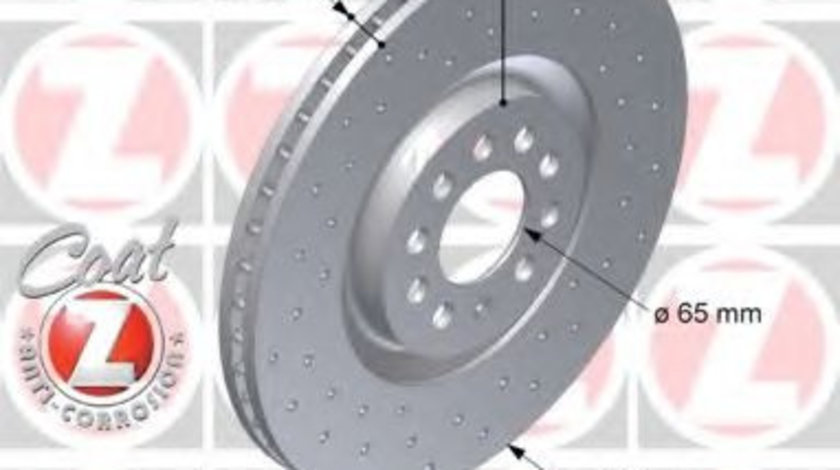 Disc frana AUDI TT (8N3) (1998 - 2006) ZIMMERMANN 100.1240.52 piesa NOUA