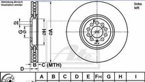 Disc frana AUDI TT 8N3 ATE 24.0132-0166.2