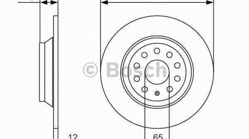 Disc frana AUDI TT FV3 BOSCH 0 986 479 A84