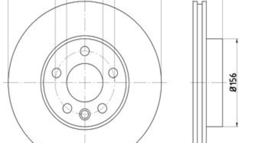 Disc frana Axa fata stanga (12108581 MTR) FORD,SEAT,VW