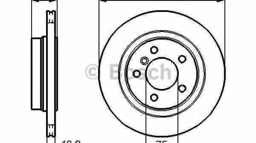 Disc frana BMW 3 Cabriolet E46 BOSCH 0 986 478 570