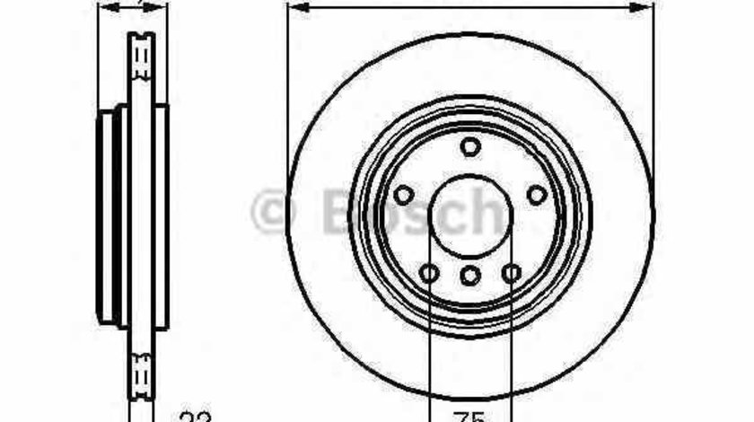 Disc frana BMW 3 Cabriolet E46 BOSCH 0 986 478 975