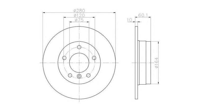 Disc frana BMW 3 cupe (E36) 1992-1999 #2 08536620