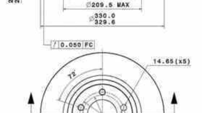 Disc frana BMW 3 cupe E92 BREMBO 09.A259.11
