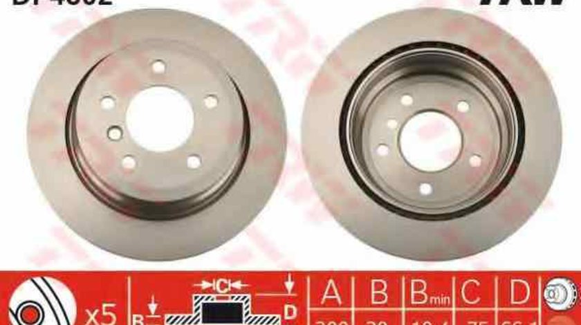 Disc frana BMW 3 cupe E92 TRW DF4802