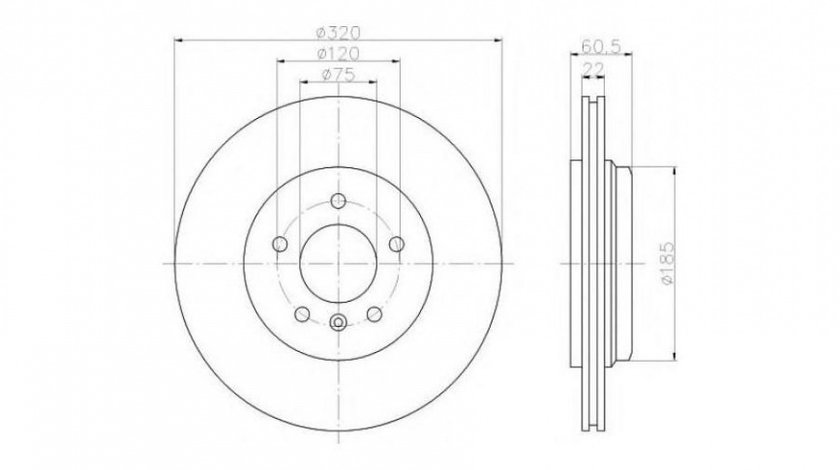 Disc frana BMW 3 (E46) 1998-2005 #2 0986478975