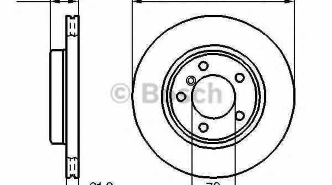 Disc frana BMW 3 E46 BOSCH 0 986 478 571