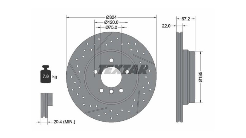 Disc frana BMW 3 (E90) 2005-2011 #2 0986479A78