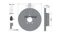 Disc frana BMW 3 (E90) 2005-2011 #2 0986479U64