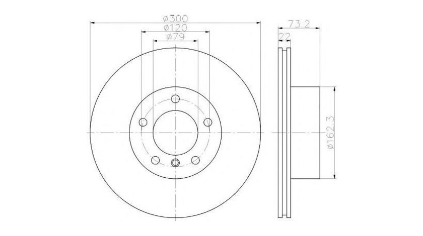 Disc frana BMW 3 (F30, F35, F80) 2011-2016 #3 0986479A05