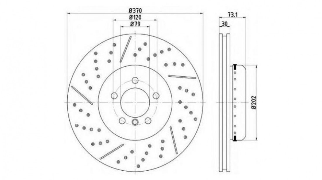 Disc frana BMW 3 Gran Turismo (F34) 2013-2016 #2 150290520