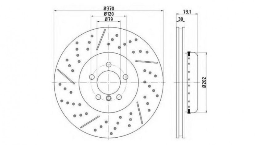 Disc frana BMW 3 Gran Turismo (F34) 2013-2016 #2 150290520