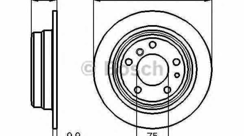 Disc frana BMW 5 E28 BOSCH 0 986 478 044