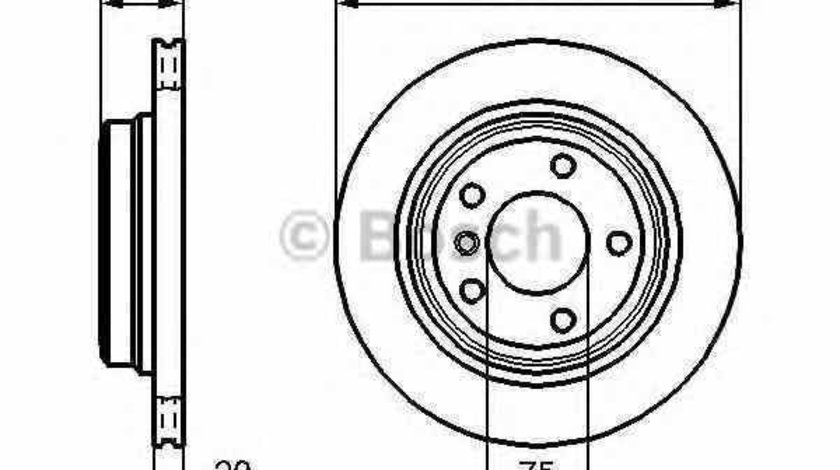 Disc frana BMW 5 E39 BOSCH 0 986 478 426