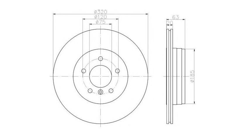 Disc frana BMW 5 (E60) 2003-2010 #2 09942510