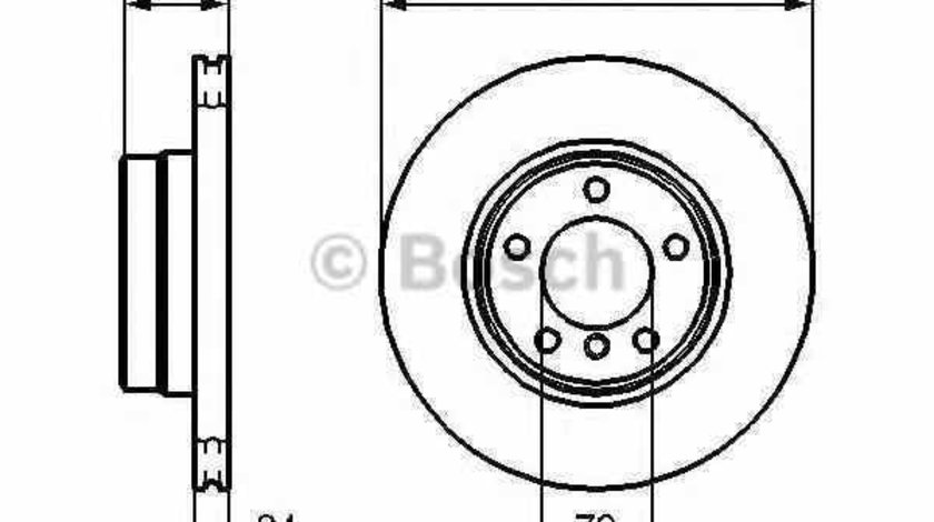 Disc frana BMW 5 Touring E61 BOSCH 0 986 479 055