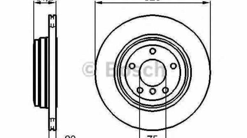 Disc frana BMW 5 Touring E61 BOSCH 0 986 479 056