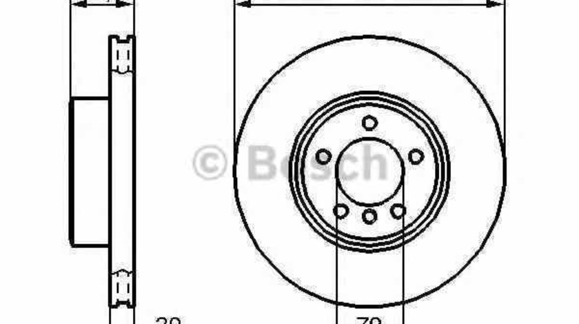 Disc frana BMW 5 Touring E61 BOSCH 0 986 479 115