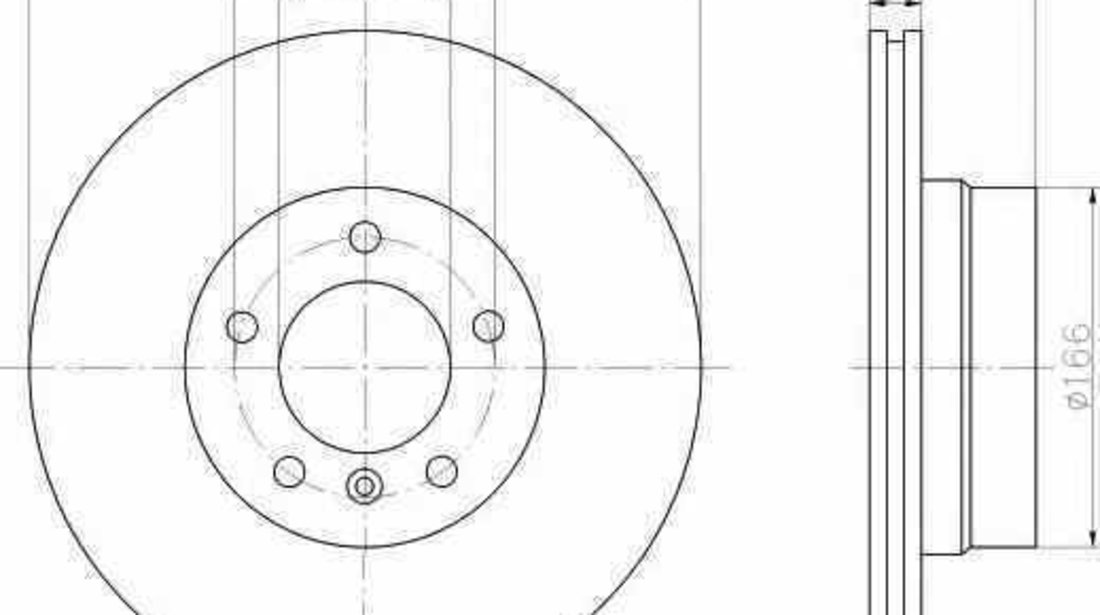 Disc frana BMW 5 Touring E61 HELLA 8DD 355 109-901