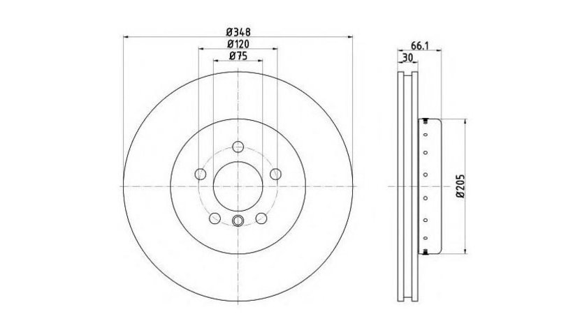 Disc frana BMW 6 Gran Coupe (F06) 2011-2016 #2 09C40913