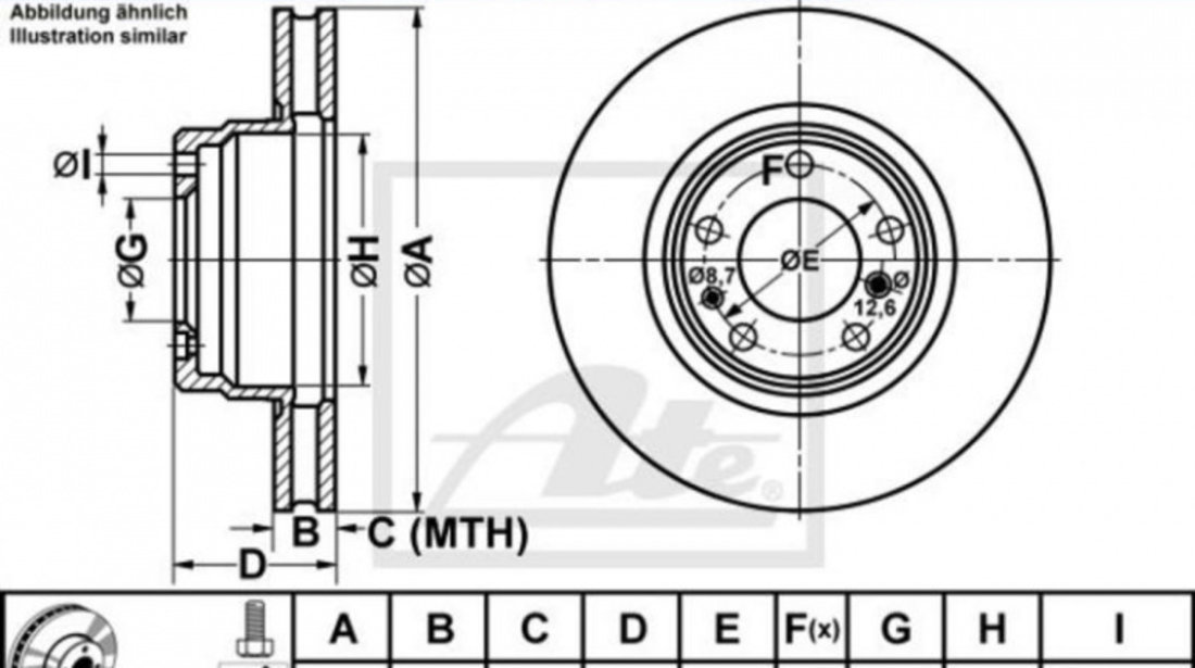 Disc frana BMW 7 (E38) 1994-2001 #2 09587510