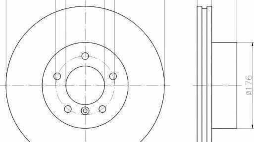 Disc frana BMW 7 E65 E66 E67 TEXTAR 92122800