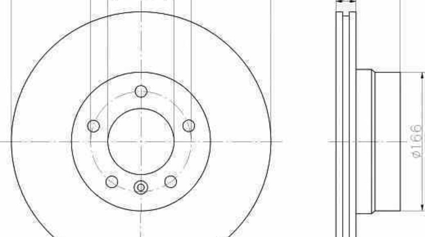 Disc frana BMW (BRILLIANCE) 5 SERIES (E60) TEXTAR 92122503