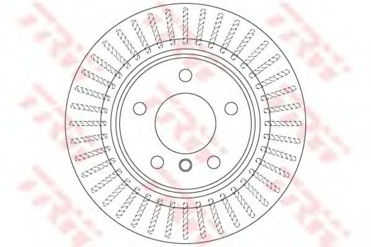 Disc frana BMW Seria 1 Cabriolet (E88) (2008 - 2013) TRW DF6313 piesa NOUA