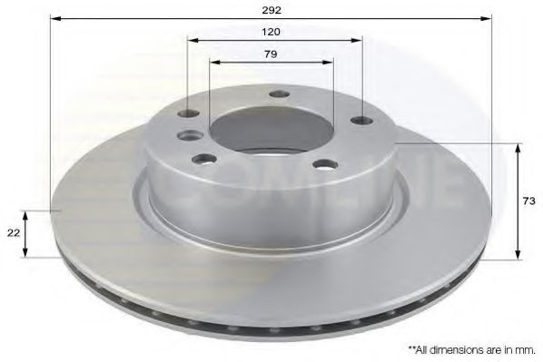 Disc frana BMW Seria 1 Cupe (E82) (2007 - 2013) COMLINE ADC1717V piesa NOUA