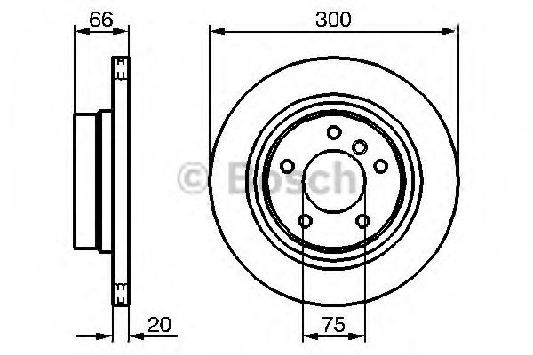 Disc frana BMW Seria 1 (E81) (2006 - 2012) BOSCH 0 986 479 218 piesa NOUA