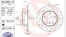 Disc frana BMW Seria 1 (E81) (2006 - 2012) BREMBO ...