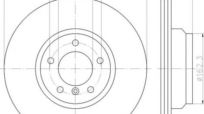 Disc frana BMW Seria 1 (E81) (2006 - 2012) HELLA PAGID 8DD 355 111-941 piesa NOUA