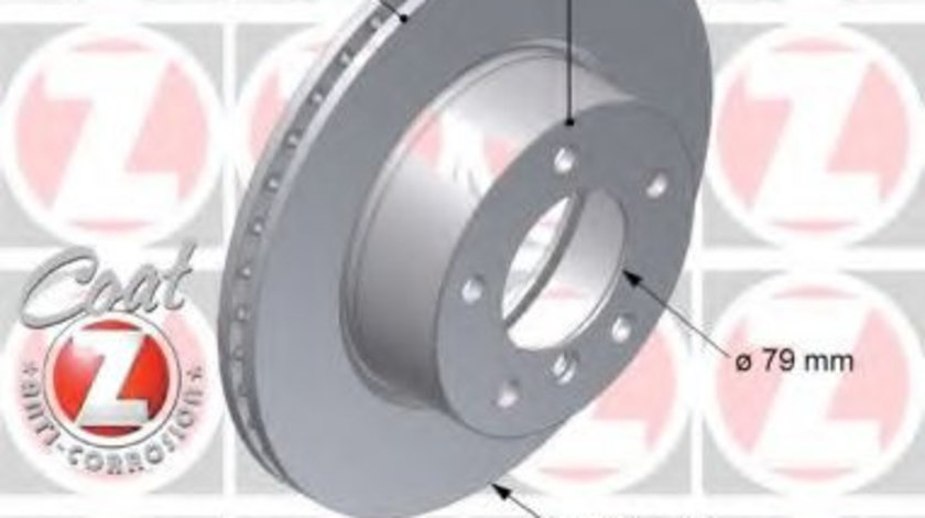 Disc frana BMW Seria 1 (E81) (2006 - 2012) ZIMMERMANN 150.3423.20 piesa NOUA