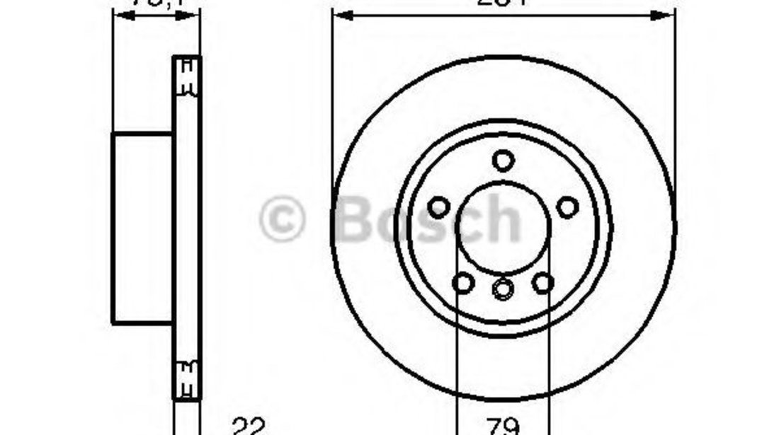 Disc frana BMW Seria 1 (F20) (2010 - 2016) BOSCH 0 986 479 213 piesa NOUA