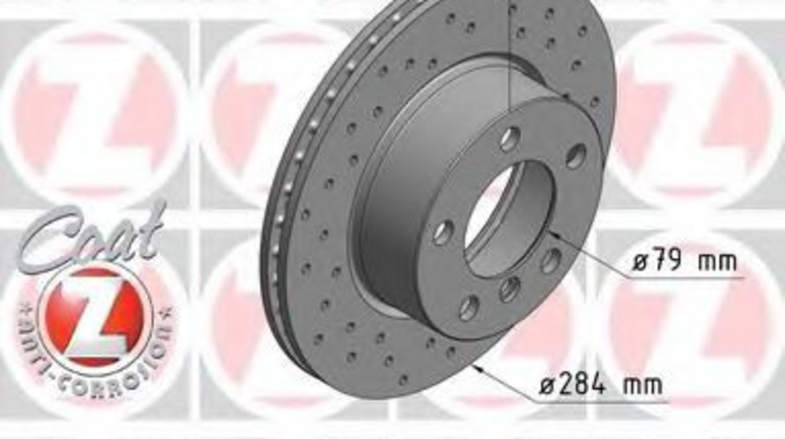 Disc frana BMW Seria 1 (F21) (2011 - 2016) ZIMMERMANN 150.3496.52 piesa NOUA