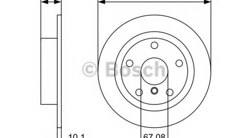 Disc frana BMW Seria 2 Active Tourer (F45) (2014 - 2016) BOSCH 0 986 479 C92 piesa NOUA