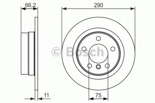Disc frana BMW Seria 2 Cupe (F22, F87) (2013 - 2016) BOSCH 0 986 479 043 piesa NOUA